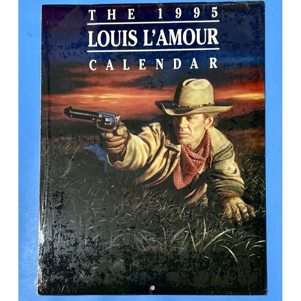 1995 Louis L'Amour Western Art Calendar - New Old Stock Sealed